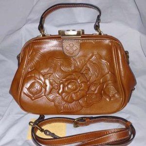 Patricia Nash Gracchi Satchel Florence Tooled Leather